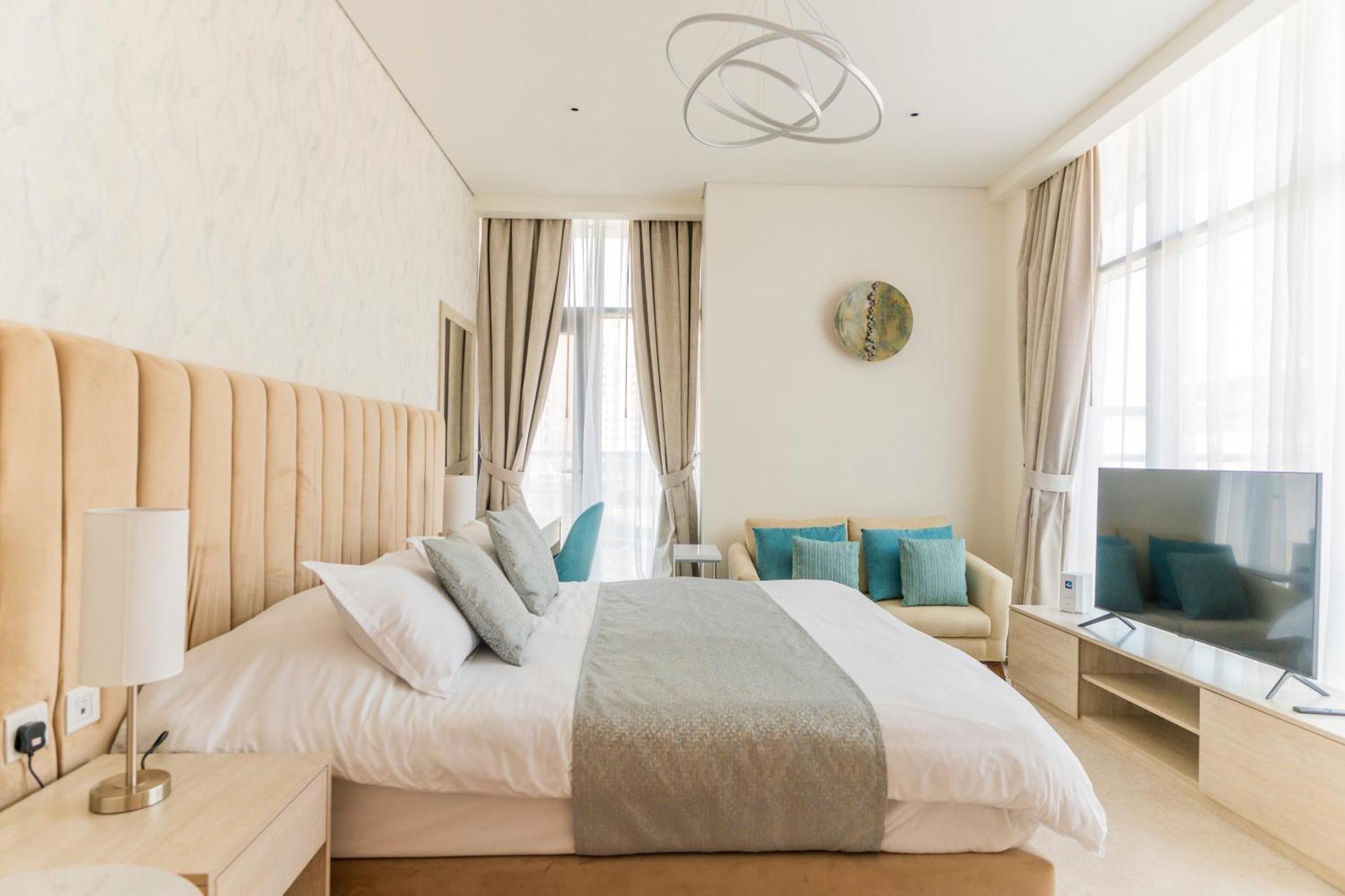 Studio With Private Beach Access At Palm Jumeirah ドバイ エクステリア 写真