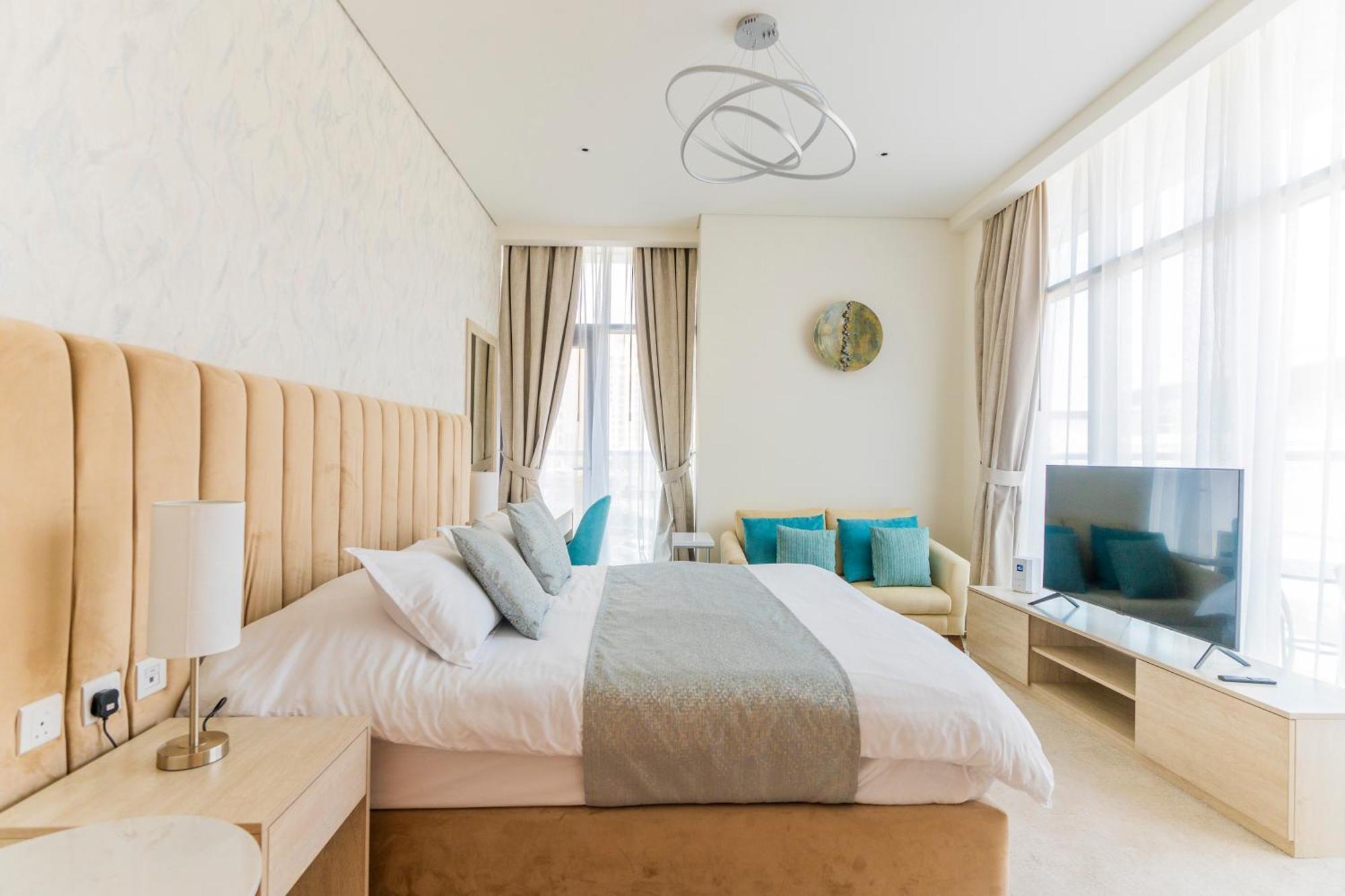 Studio With Private Beach Access At Palm Jumeirah ドバイ エクステリア 写真